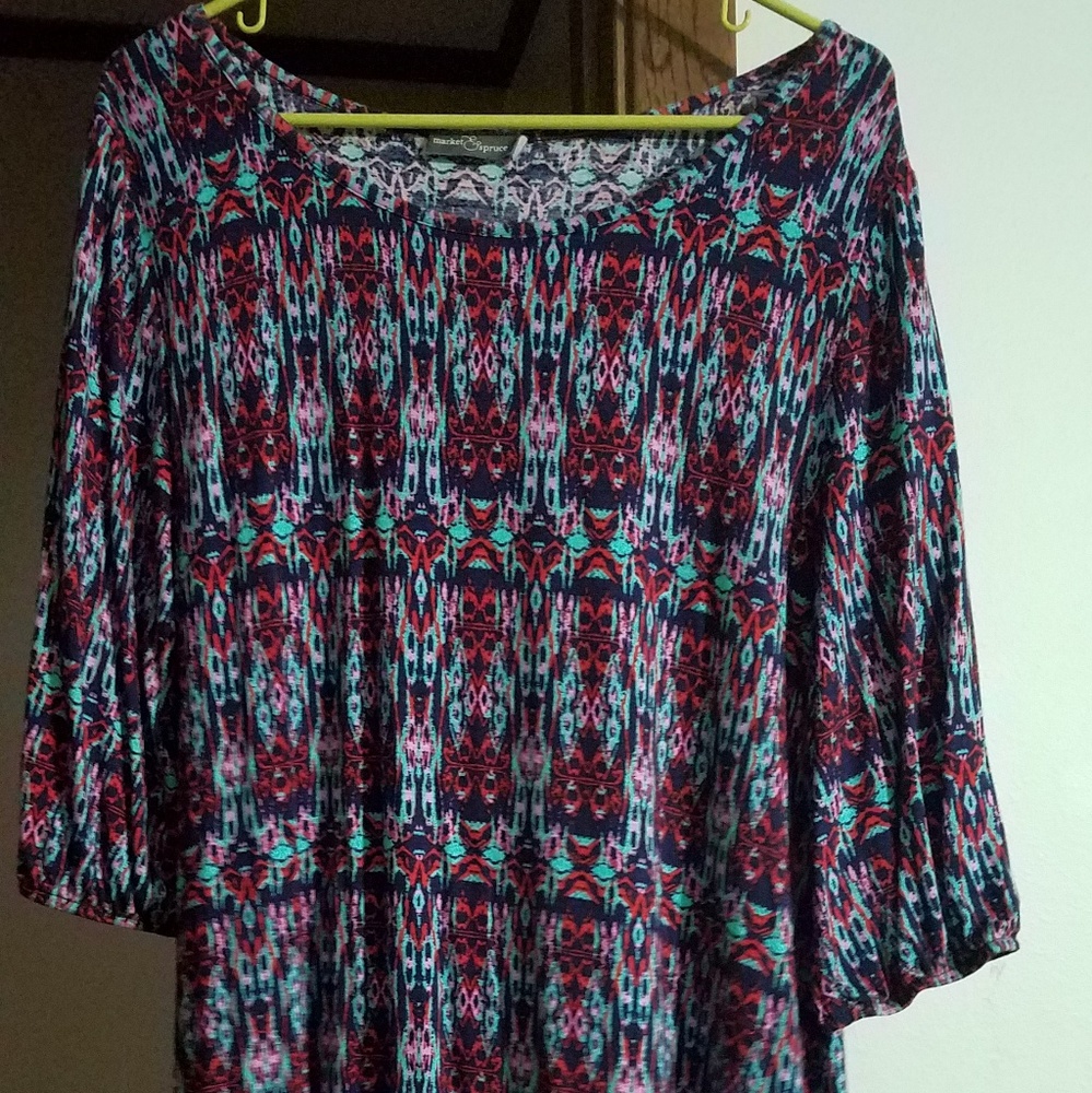 Knee length 3/4 sleeve dress